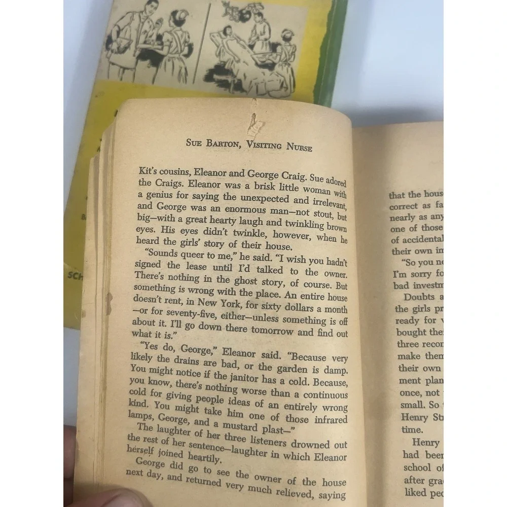 Vintage Sue Barton Nurse Book Lot Student Nurse Visiting Nurse 1960s Scholastic